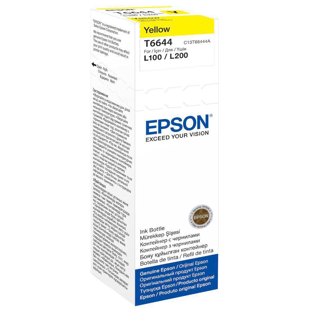 Ink Epson T66444A Yellow in bottle (70ml) Dye Colour Ink