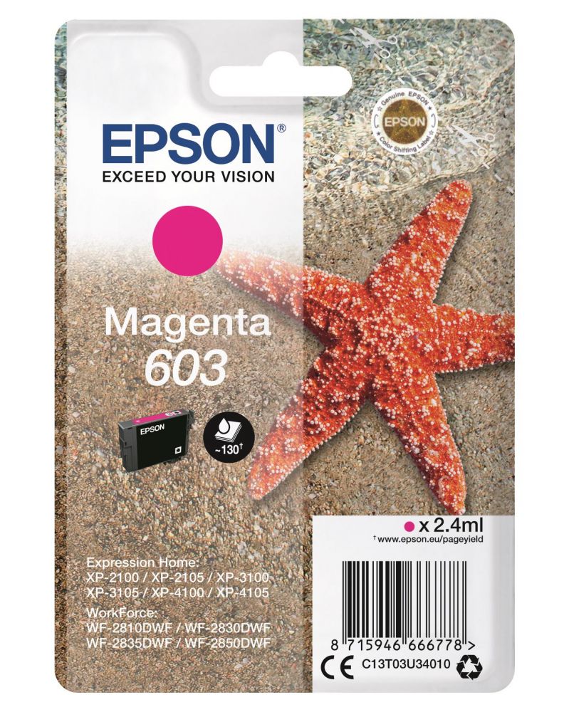 Ink Epson T03U340 C13T03U340 Magenta 2.4ml