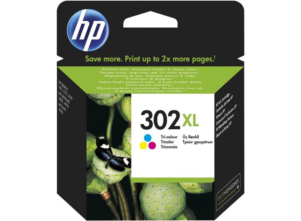 Ink HP No 302XL TRI-COLOR